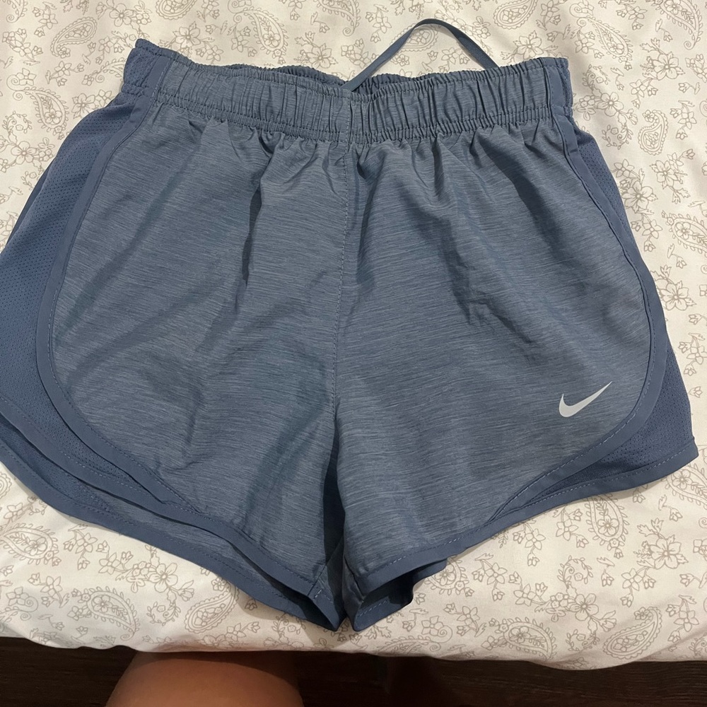 Blue Nike shorts